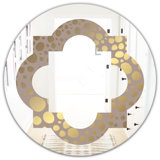 Gold Quatrefoil Mirror