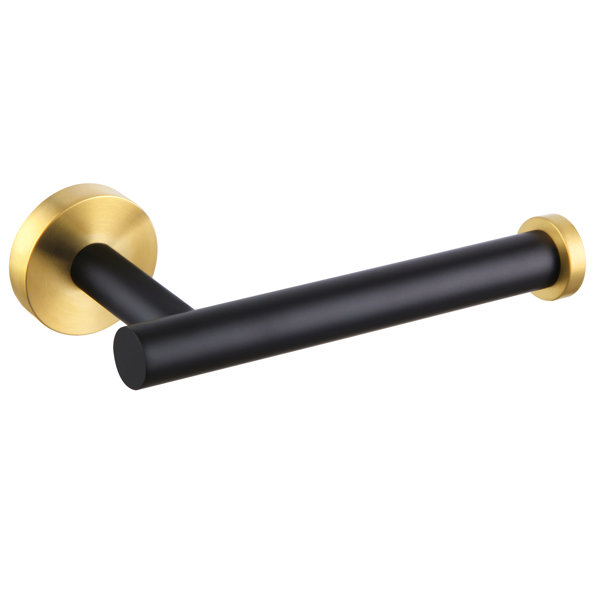 Toilet Roll Tissue Paper Holder Copper Rose Gold Wall Mount Stick Screw Home Dec 