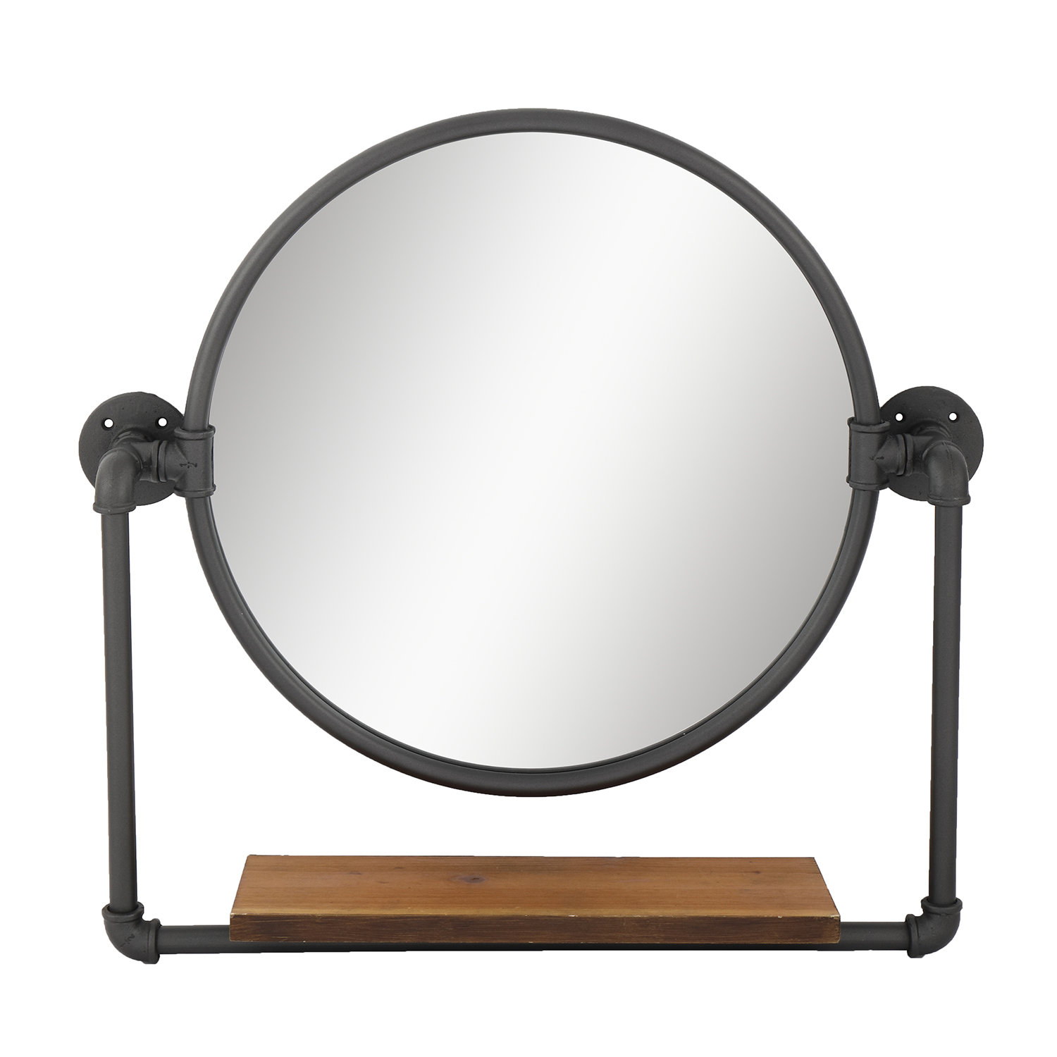 Williston Ambiya Round Metal Wall Mirror Wayfair