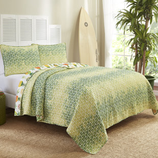 Tropical Bedding You Ll Love Wayfair Dhekelia Reversible Quilt Set