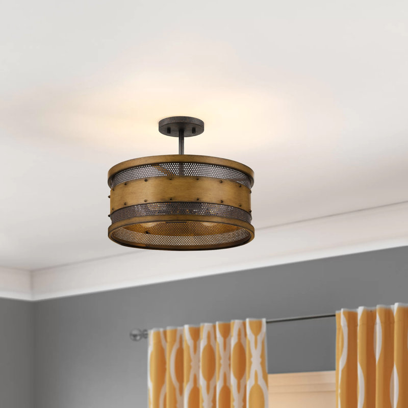 Millwood Pines Bethlehem 4 Light Unique Statement Drum Pendant Reviews Wayfair