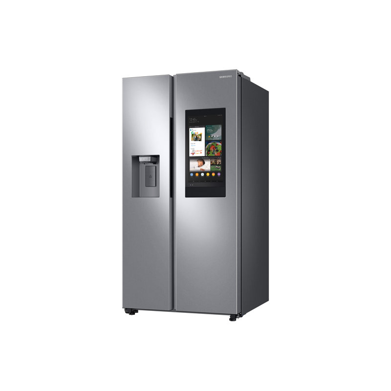 Samsung 36 Side By Side Energy Star 26 7 Cu Ft Smart Refrigerator With Family Hub Reviews Wayfair