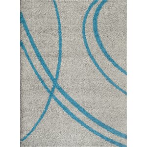 Caressa Turquoise/Gray Area Rug