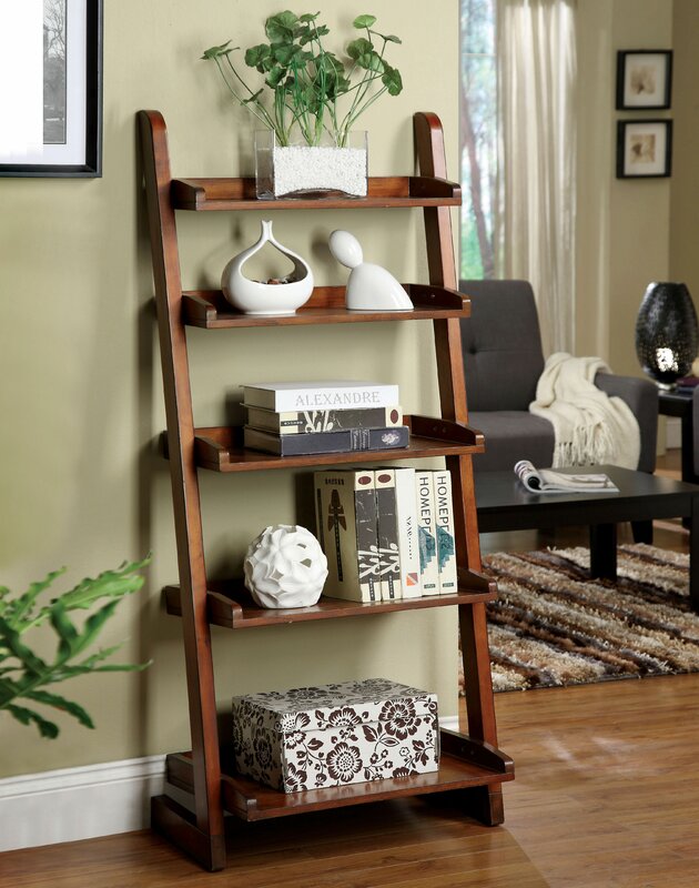 Three Posts Silvestri 55" Leaning Bookcase & Reviews | Wayfair