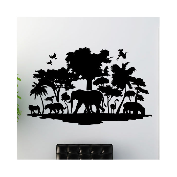 style and apply jungle wall decal | wayfair.ca