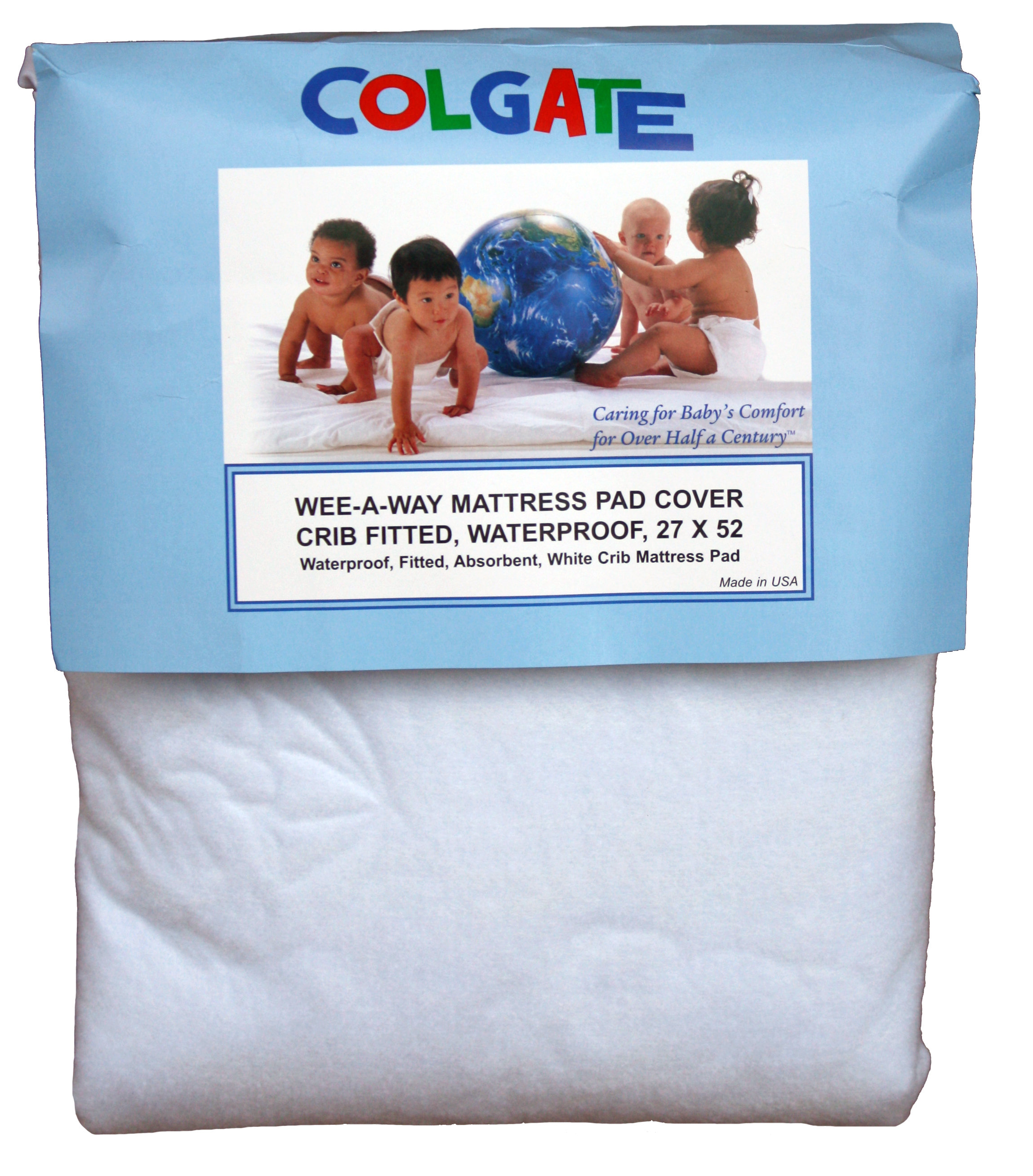 Colgate Wee A Way Waterproof Fitted Crib Mattress Cover Wayfair Ca