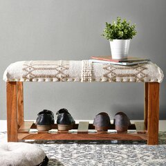 corner shoe storage bench