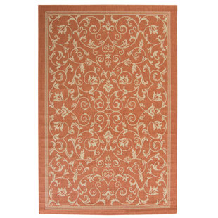 6 X 9 Orange Area Rugs You Ll Love Wayfair Bexton Persian Terracotta Natural Indoor Outdoor Area Rug