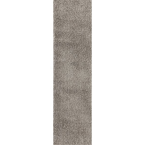 Stromain Soft Cozy Solid Indoor Shag Gray Area Rug