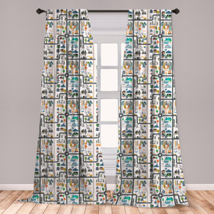nursery curtains and lampshade set