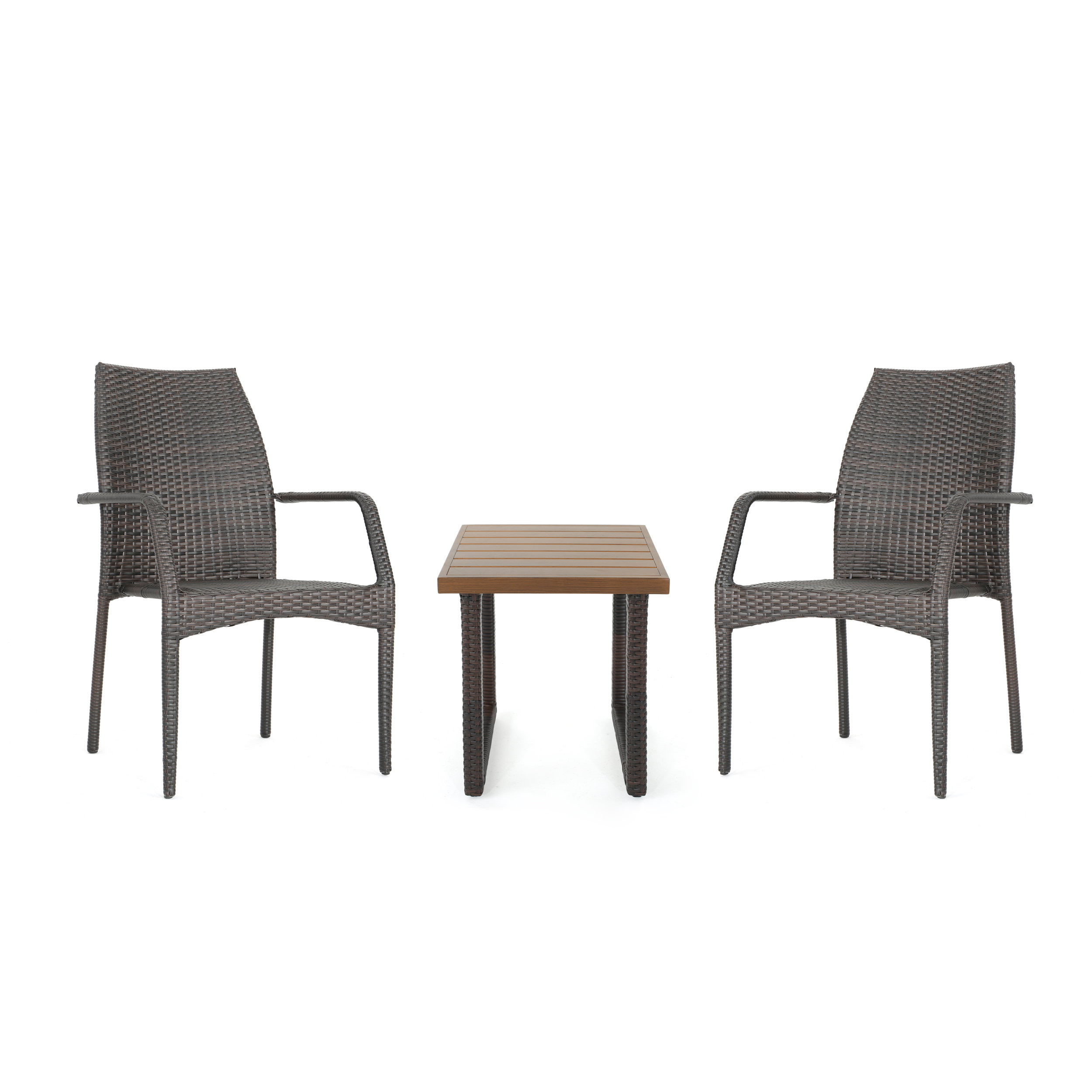 Winston Porter Vaughnsville 3 Piece Rattan Seating Group Wayfair