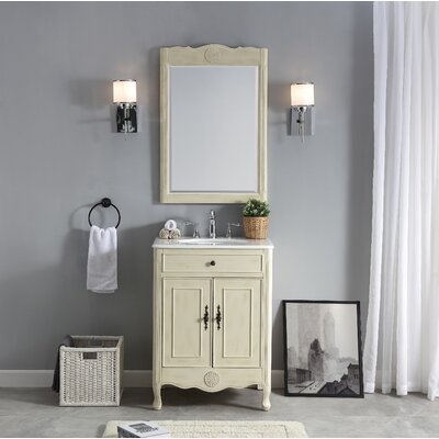 Ophelia Co Urbina 26 Inch Single Bathroom Vanity Set With Mirror