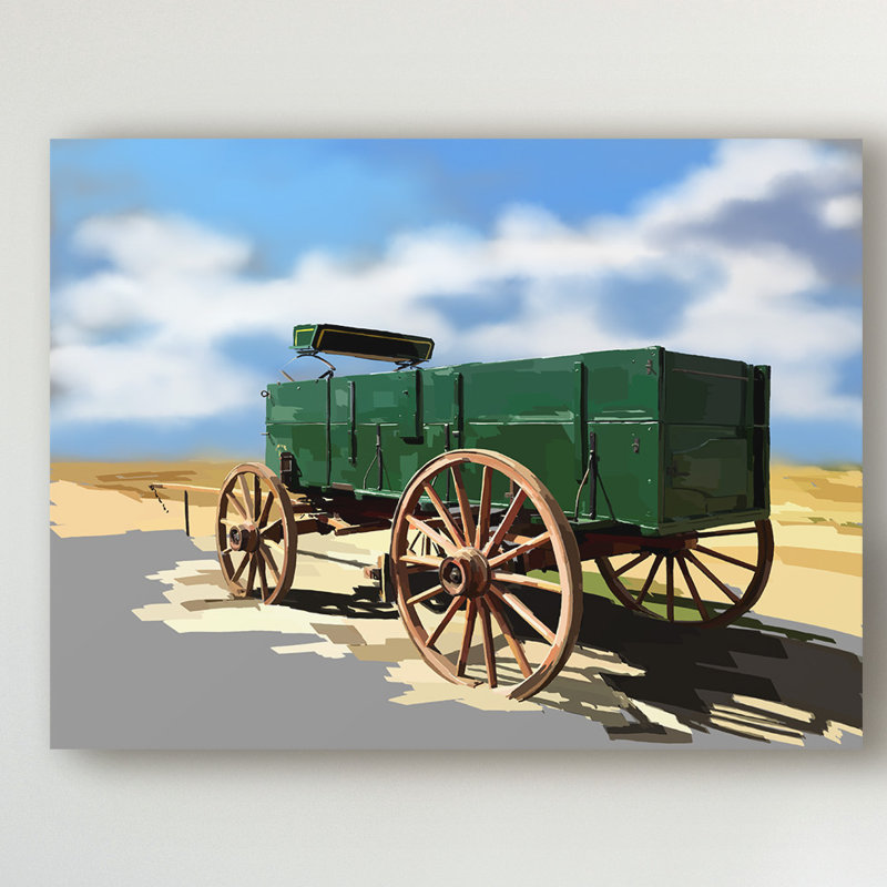East Urban Home Bold Wagon I Acrylic Painting Print On Wrapped