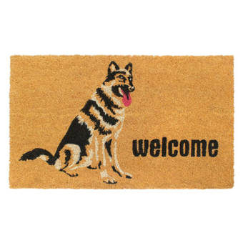 Red Barrel Studio Regner German Shepherd Non Slip Outdoor Door Mat