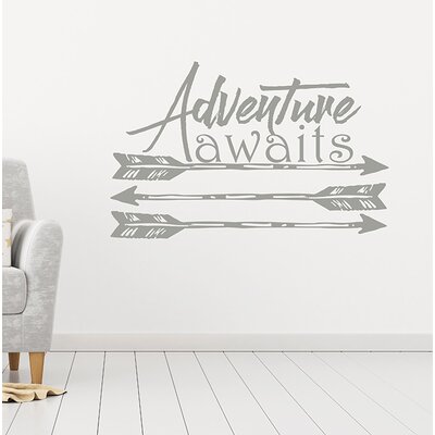 Bayerl Adventure Awaits Wall Decal Harriet Bee Color: Silver Metallic