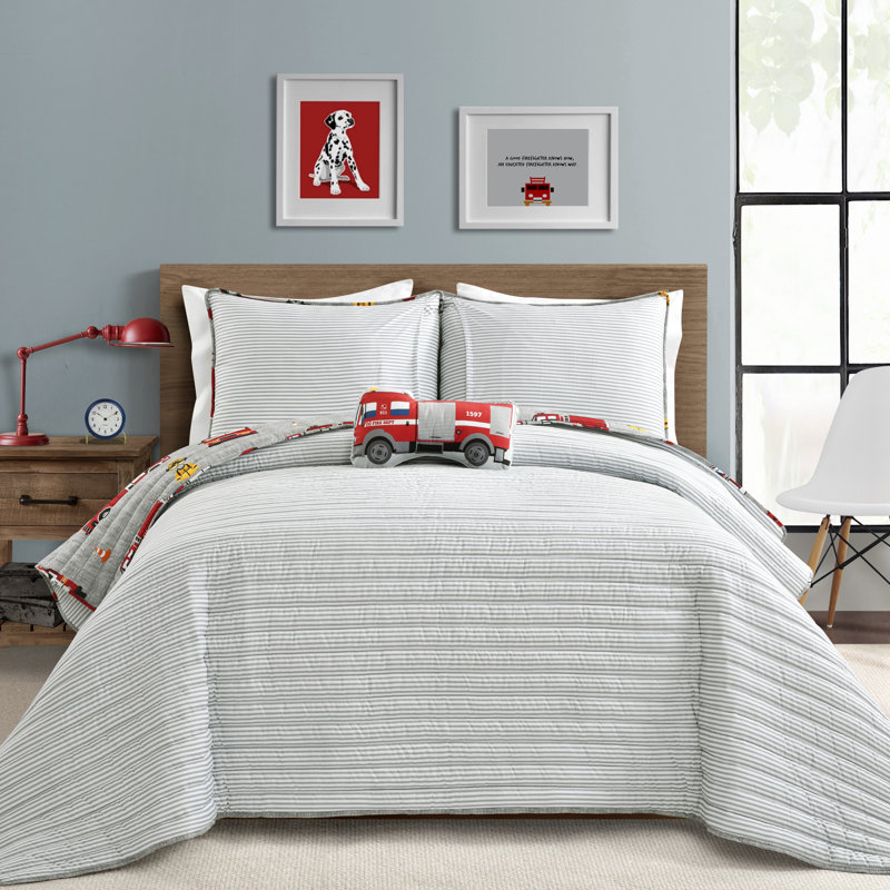 fire truck quilt cover