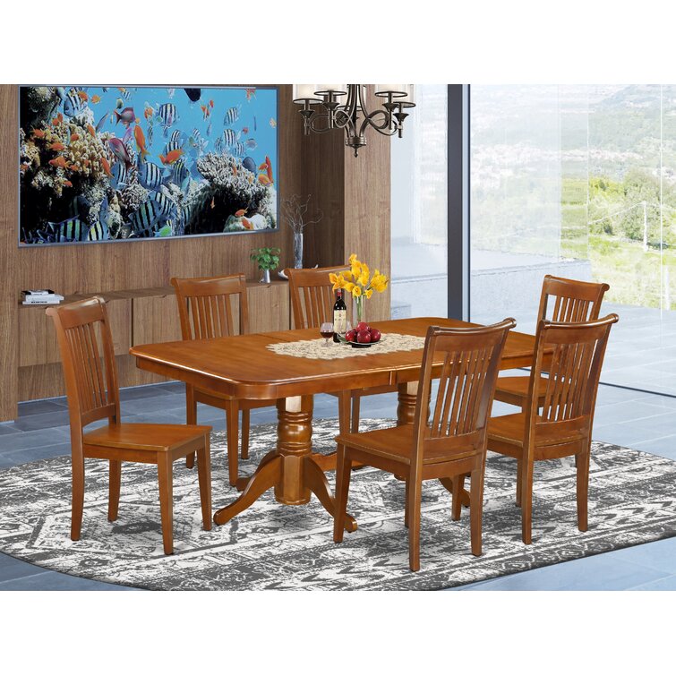 August Grove® Pillsbury Butterfly Leaf Solid Wood Dining Set & Reviews ...