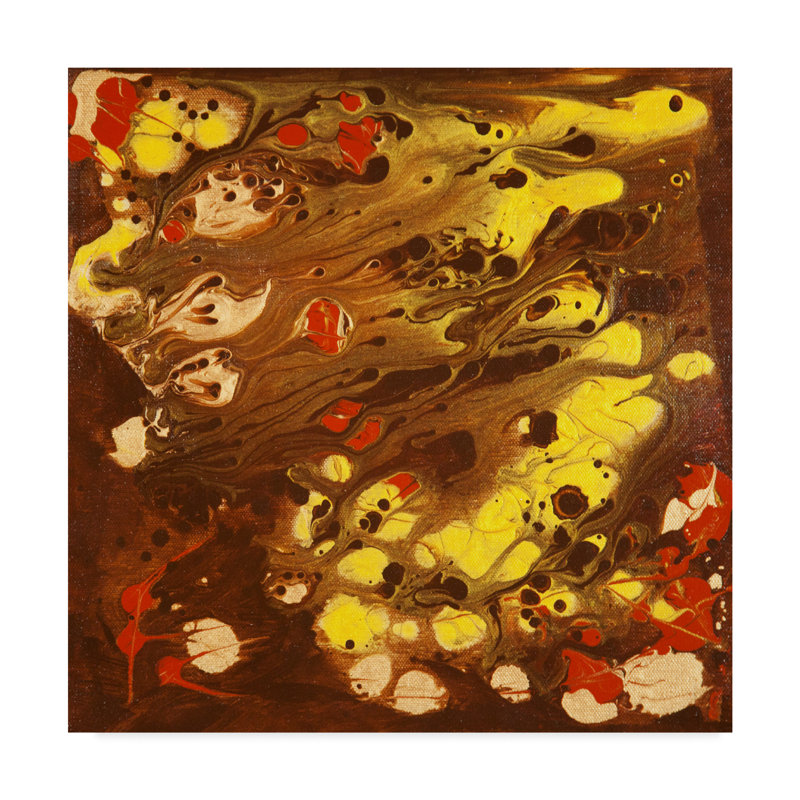Trademark Art Golden Dragon Acrylic Painting Print On Wrapped