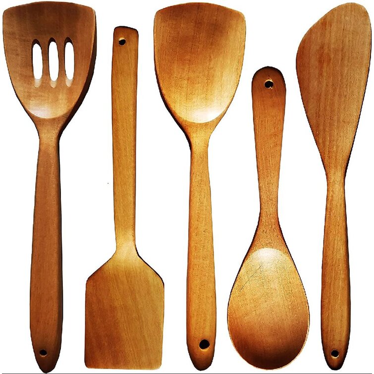 Spatula Spoon Cooking Utensil Set 3pc Olive Wood Flipper handcrafted 12'' 