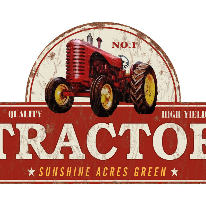 Williston Forge Tractor Die Cut Metal Wall Decor Wayfair