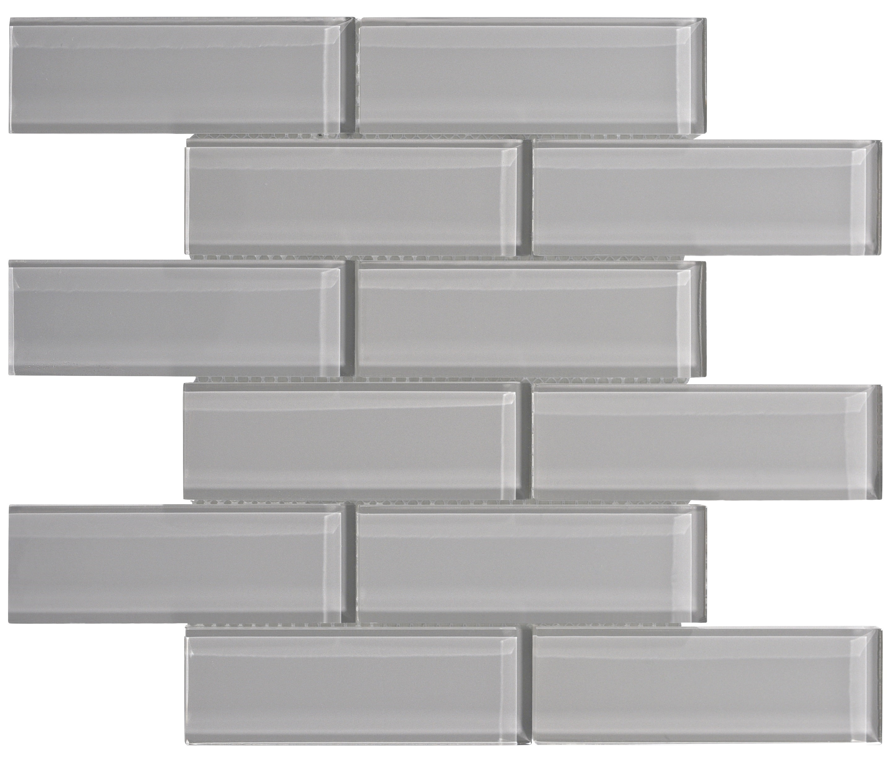 Ws Tiles Premium Series 2 X 6 Gl Subway Tile In Dark Gray Ws Tiles Premium Series 2 X 6 Gl Subway Tile In Dark Gray Reviews Wayfair