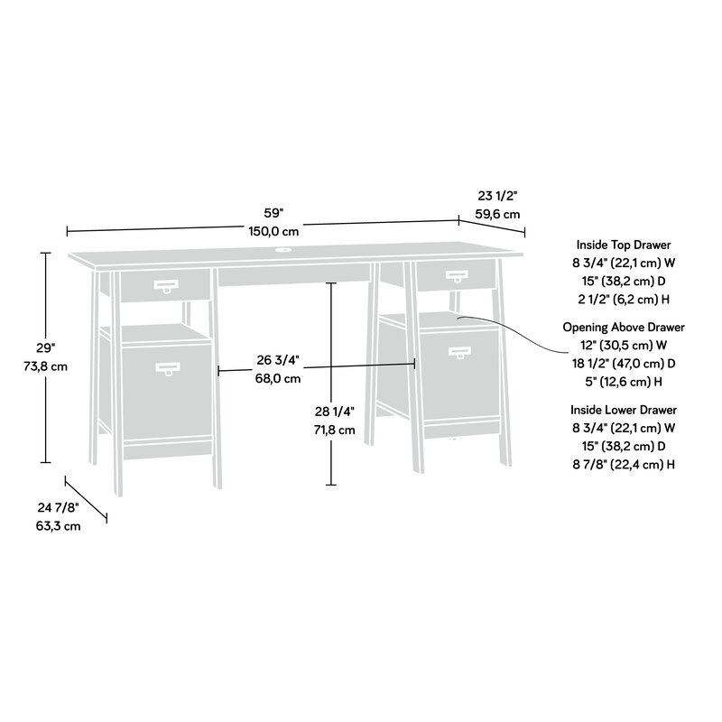 massena executive desk