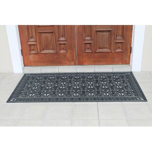 First Impression Rubber Paisley 72 In X 36 In Non Slip Outdoor Door Mat