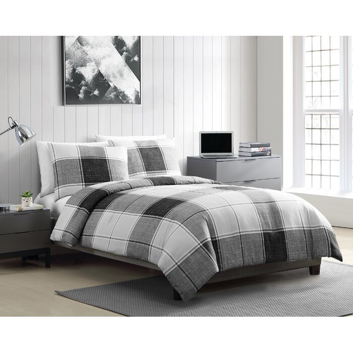 Gracie Oaks Parkhur Home Plaid Comforter Set Reviews Wayfair Ca