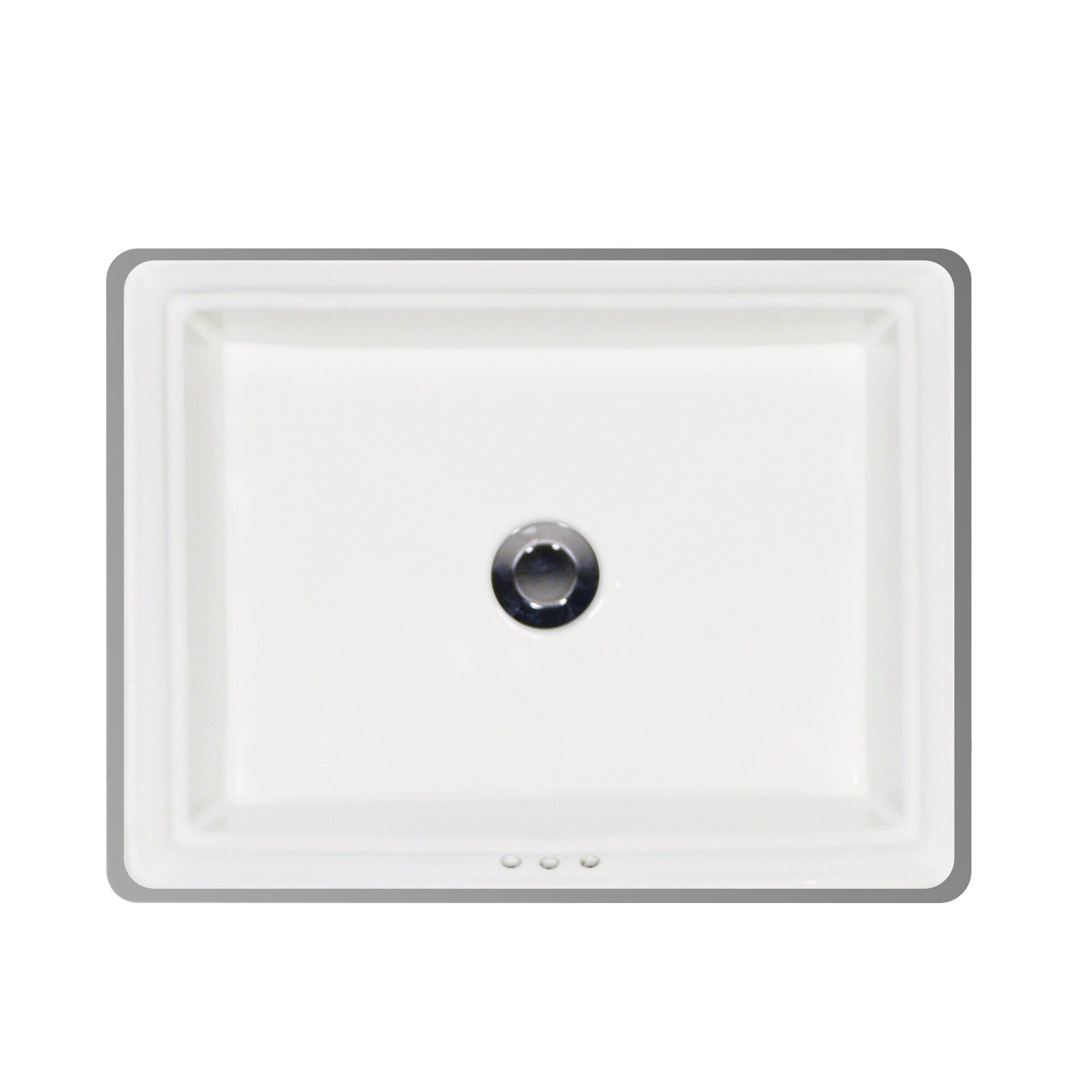 Icera Presley Vitreous China Rectangular Undermount Bathroom Sink With Overflow Wayfair