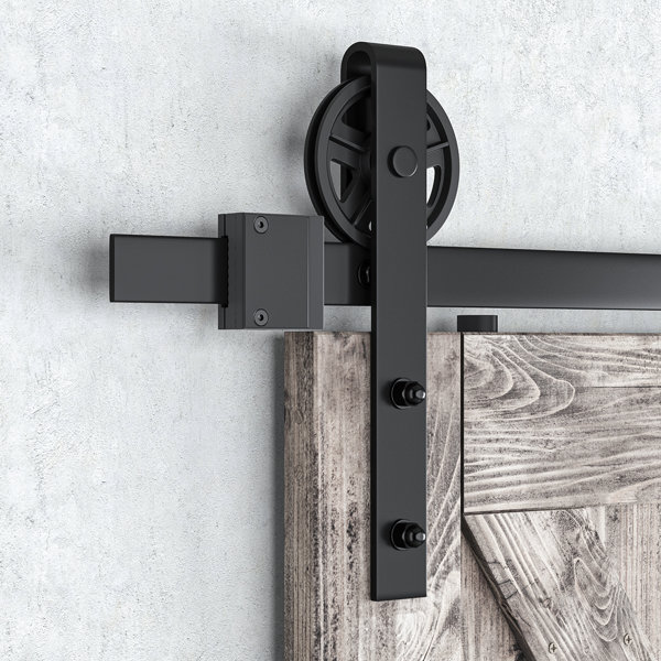 SMARTSTANDARD Heavy Duty Sliding Single Barn Door Hardware ...