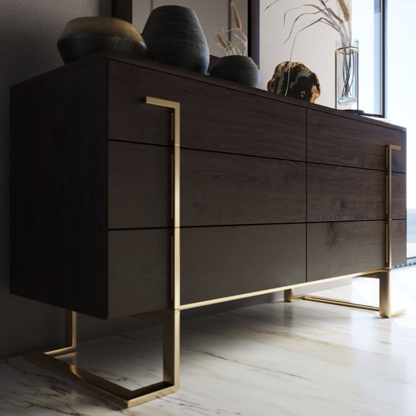 Champagne Gold Dresser Wayfair