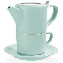 Luxurious Porcelain Tea for One Teapot & Mug Set...time flier...7 unique designs 