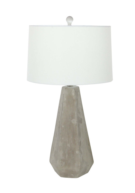 Cement 28" Table Lamp - Get the Look! Modern Rustic Interior Design in a Masculine Ski Chalet