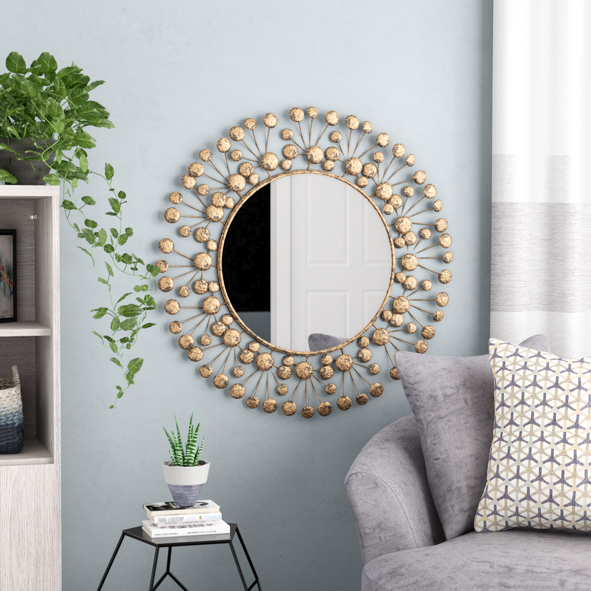 Eisenbarth Oversized Decorative Round Wall Mirror