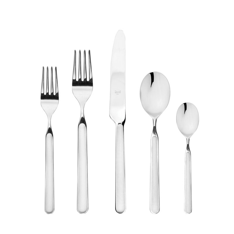 Mepra Fantasia 5 Piece 18 10 Stainless Steel Flatware Set Service For 1 Reviews Wayfair Orren ellis ellizabeth black 20 piece flatware set, service for 4 | wayfair.ca. fantasia 5 piece 18 10 stainless steel flatware set service for 1
