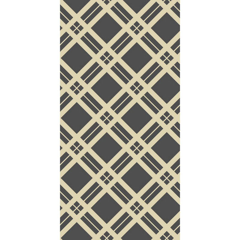 Wrought Studio Lewiston Diagonal Plaid Thick 48 L X 24 W