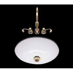 Go to store & view more images Bates & Bates Teri Ceramic Circular Undermount Bathroom Sink