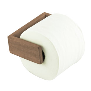 Wood Toilet Paper Holders You Ll Love Wayfair Wall Mounted Toilet Paper Holder