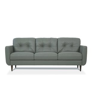 Ottinger 83 Genuine Leather Flared Arm Sofa by Corrigan Studio®