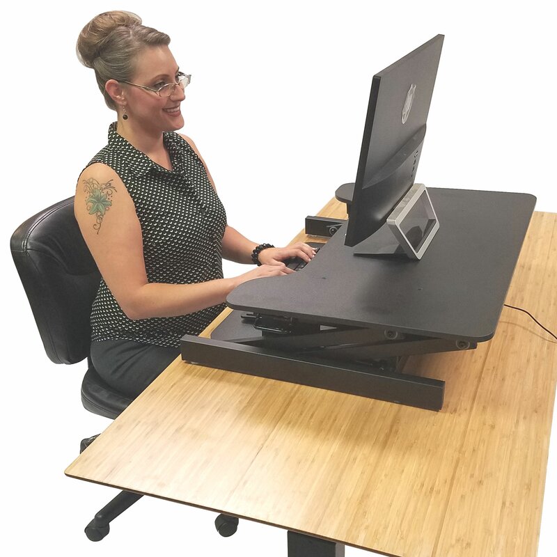 Symple Stuff Easy Pull Home Office Standing Desk Converter