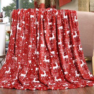 Details about   Luxurious Fleece Christmas Red New Year Throw Blanket for Indoor & Outdoor Use 