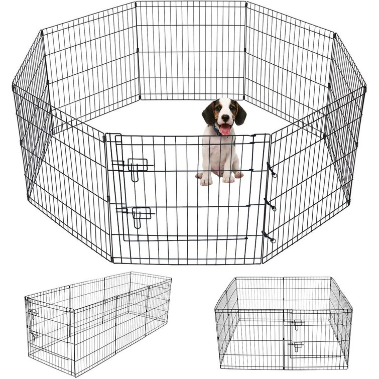 dog cage play area