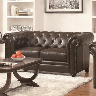 Go to store & view more images Canora Grey Wharton Leather Loveseat
