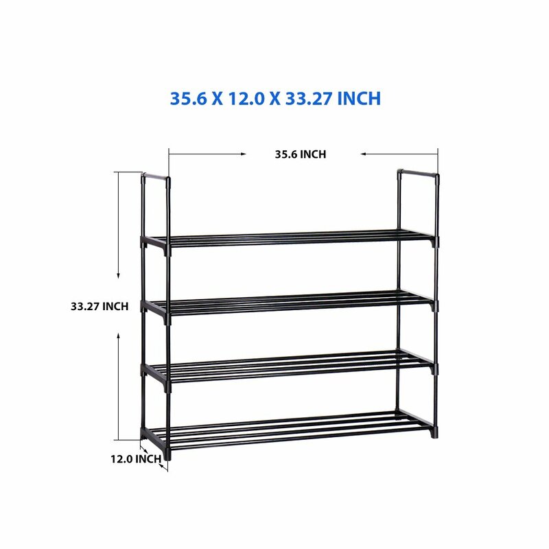 Rebrilliant 20 Pair Shoe Rack Wayfair