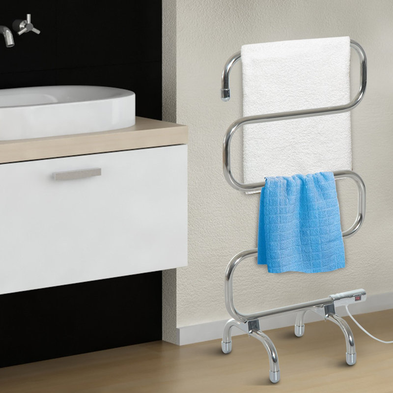 Homcom Stainless Steel Freestanding Electric Towel Warmer Wayfair