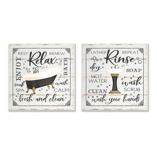 Shabby Chic Bathroom Wall Art Wayfair