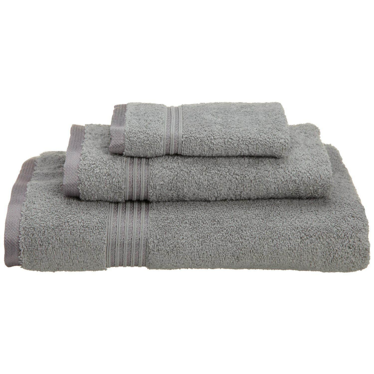 black silver towels