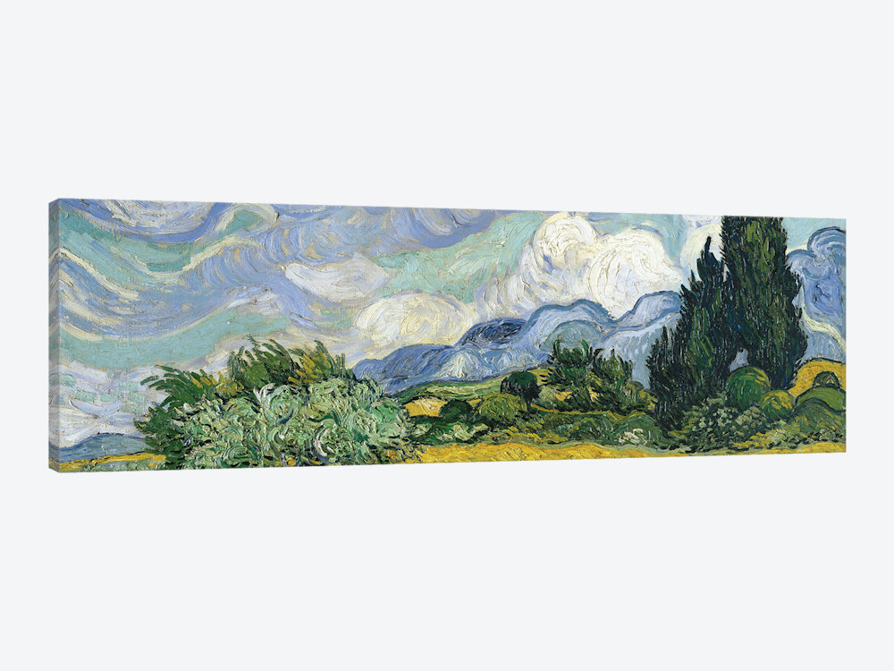 Vault W Artwork Wheat Field With Cypresses June July 18 Metropolitan Museum Of Art Nyc By Vincent Van Gogh Graphic Art Print On Canvas Wayfair