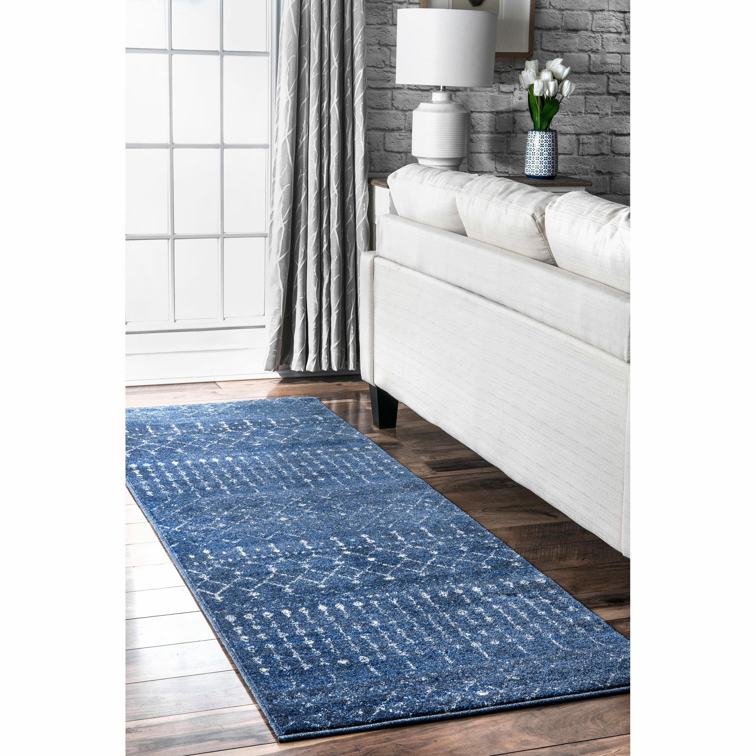 Ultimate Goteborg 36034A Blue Funky Geometric Rug in various sizes