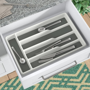 Drawer Organizers You Ll Love Wayfair Plastic Flatware Kitchen Utensil Tray